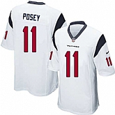 Nike Men & Women & Youth Texans #11 Posey White Team Color Game Jersey,baseball caps,new era cap wholesale,wholesale hats
